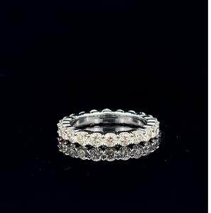 Anillo de Compromiso y Matrimonio de Oro Blanco de 14 Quilates con Diamantes Naturales, Color I-J, Claridad VS SI, 0.10 Quilates, Certificado IGI - Product Image 1