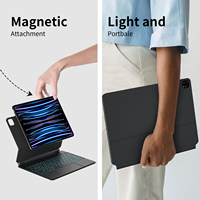 Keyboard LED Backlit Ajaib dengan Layar LCD untuk iPad Pro 11 13 Air 4/5 iPad Generasi ke-10 Pro 12.9