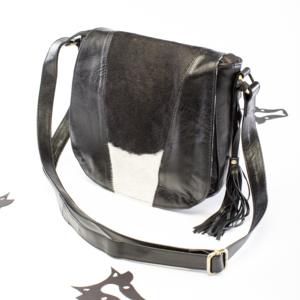 Nouveaux sacs bandoulière en cuir véritable avec boutons-pression en fourrure de vache, faits à la main, style bohème occidental, élégants pour femmes, taille idéale, sacs à bandoulière - Product Image 4