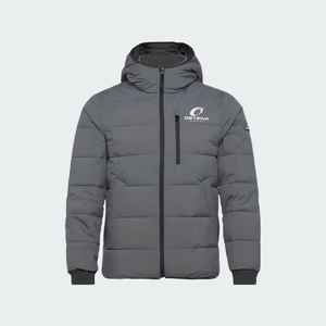 Chaqueta Acolchada de Alta Calidad para Hombre, Talla Personalizada, Color Sólido con Diseño de Capucha Único, Chaqueta de Invierno Teñida Lisa - Product Image 4