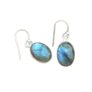 Boho Style classique boucles d'oreilles bijoux pour femmes bijoux en argent 925 argent Sterling Labradorite pierres précieuses boucles d'oreilles faites à la main cadeau - Product Image 1