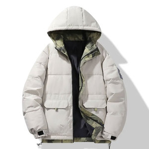 Chaqueta acolchada de gran tamaño de lona hecha a medida de alta calidad con capucha transpirable invierno Mujeres y Hombres estilo de calle alta - Product Image 2