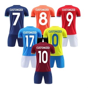 Venta al por mayor de fútbol desgaste Jersey de secado rápido uniforme en el extranjero elegante entrenamiento de fútbol conjunto para los hombres - Product Image 3