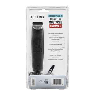 Kit de toilettage portable pour homme avec cordon, 5 embouts de peigne, incluant un tondeuse nez-oreilles et une tondeuse barbe, alimentation USB - Product Image 3