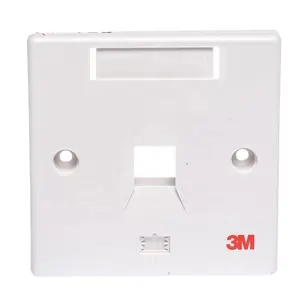 Network RJ45 single/double ports 3M type Faceplate