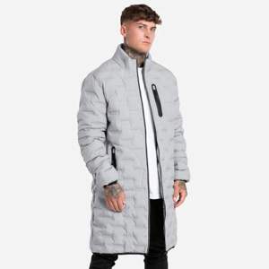 Elegante Chaqueta larga para hombre con ajuste cómodo y material resistente al agua para protección contra todo tipo de clima - Product Image 3