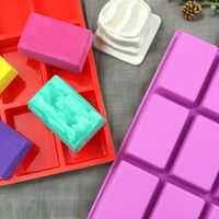 Nouveau Moule Carré en Silicone à 24 Cavités pour Puddings, Bonbons et Savons Faits Main, Outil de Décoration de Bougies, Fournitures de Pâtisserie