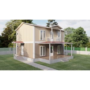 Casa Prefabricada de Dos Pisos con Paneles Sándwich, Diseño Moderno, Fácil Instalación, 155m², 3 Dormitorios, 2 Baños - Product Image 2
