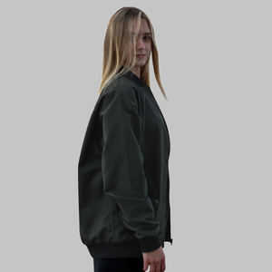 Blouson aviateur coupe-vent d'hiver personnalisé en nylon pour hommes, vêtements d'extérieur à col montant de grande taille avec revêtement - Product Image 3