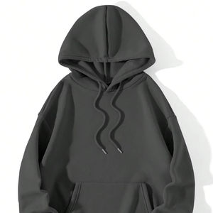 <b>Women's</b> Solid Kangaroo Pocket Drawstring <b>Thermal</b> Lined Hoodie <b>Long</b> <b>Sleeve</b> Tops Sweatshirts Free Sampole - Product Image 1