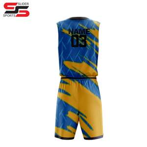 Hot Selling Custom Print Basketball Uniforms High Quality Reversible Sublimated Bsci Wholesale Sportswear - Product Image 2