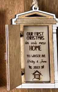 Décorations de l'arbre de Noël Cheer Top Beaux arbres de Noël en bois - Product Image 2