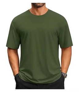 T-shirt pour homme en coton 100% de qualité supérieure, uni, 260 g/m², col rond, manches courtes, t-shirt décontracté pour le sport, pour homme - Product Image 6