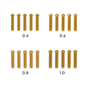 Kit de Accesorios para Impresora 3D OrangeStorm Giga, Boquilla de Latón Multitamaño - Product Image 2