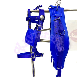 Kraliyet mavi yastıklı naylon at sürüş koşum seti at çizilmiş taşıma için zarif ve rahat koşum - Product Image 5
