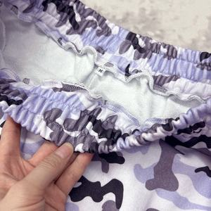 Wholesale Custom Cotton Camouflage Baggy Stacked Pants Men Premium French Terry Sweatpants - Product Image 3