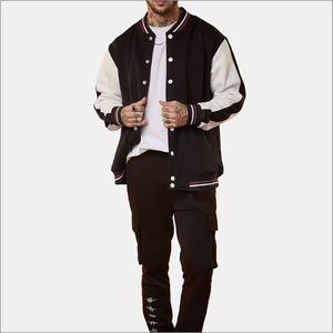 Blouson universitaire homme personnalisé de haute qualité, style streetwear, hiver, manches brodées, logo frontal, imperméable - Product Image 4