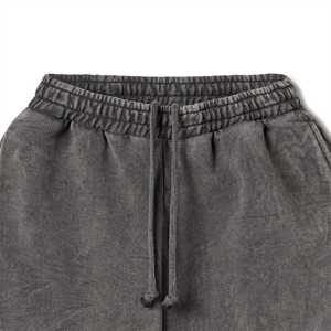 Pantalons de survêtement à jambe droite en éponge française pour hommes, pantalons de survêtement pour hommes, logo personnalisé, pantalons de survêtement délavés 2025 - Product Image 3