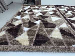 Tapis de salon turc en jute Adiva, réversible, à poils moyens, avec envers en latex, fabriqué à Gaziantep - Product Image 2