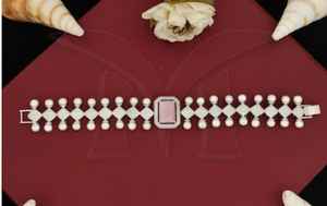 Bracelet à la mode en diamant américain Cz Full Stone Blanc Rhodium Polonais Élégant et élégant pour toutes les occasions - Product Image 5