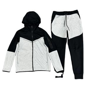 Tech Fleece Men's Regular Fit Winter Solid Hooded Streetwear Midweight Sportswear <b>Jogger</b> Suit Quick Dry Wholesale Custom Logo - Product Image 5