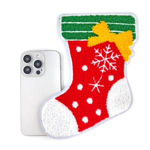 Vente en gros de patchs en chenille de Noël brodés avec logo personnalisé Style cousu pour couverture de téléphone portable et concepteur de chapeaux - Product Image 6