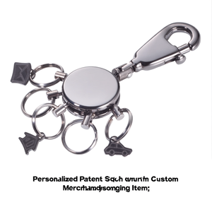 Portachiavi in Metallo Personalizzato con Insegna Brevettata, Articolo Promozionale Personalizzato - Product Image 2