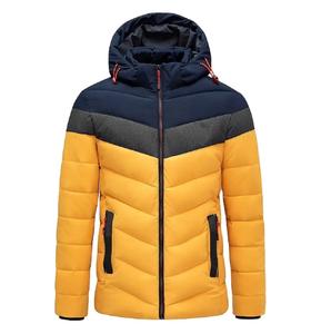 Veste parka rembourrée pour hommes de super qualité vêtements d'hiver imperméables avec col montant et décoration brodée en gros - Product Image 2
