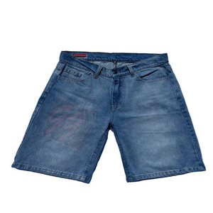 Comfortable <b>men</b> denim <b>camo</b> <b>shorts</b> 14oz thick heavy material vintage acid wash distressed ripping <b>shorts</b> for outdoor casual wear - Product Image 4