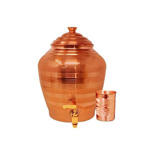 Pot d'eau en cuivre fournisseur martelé stockage cuivre Matka Pot d'eau pour taille personnalisée prix pas cher avec vente - Product Image 6