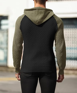 เสื้อฮู้ดดี้พิมพ์ลายนูนคุณภาพสูง ผ้าหนา สไตล์สตรีทแวร์ ผ้าฝ้าย 100% ทรงโอเวอร์ไซส์ สำหรับผู้ชาย ลายพิมพ์นูน 3 มิติ - Product Image 3