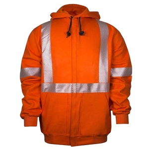 Hi Vis Hoodie Workwear Safety Top Sudadera con capucha a prueba de agua personalizable con logotipo - Product Image 1