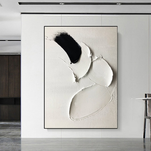 Moderno 3D Texture Beige minimalismo arte della parete decorazione bianca astratta <span class=keywords><strong>tela</strong></span> <span class=keywords><strong>nera</strong></span> pittura <span class=keywords><strong>per</strong></span> la casa soggiorno - Product Image 1