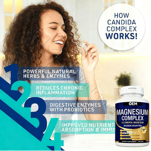 كبسولات المغنيسيوم ذات العلامة التجارية الخاصة لدعم استرخاء العضلات والنوم والمكمل الغذائي اليومي - Product Image 4