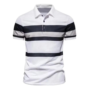 เสื้อโปโลแขนสั้นสำหรับผู้ชายเสื้อโปโลโลโก้ตามสั่งดีไซน์ใหม่ - Product Image 1