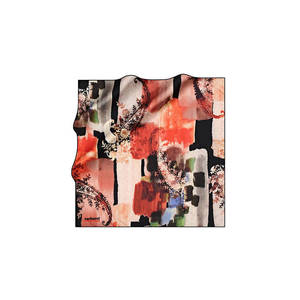 ผ้าเช็ดหน้าผ้าฝ้ายทรงสี่เหลี่ยม 90x90 ซม. ทอลายทวิล - Product Image 1