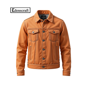 Veste en jean tendance pour homme avec design moderne, tenue décontractée toutes saisons pour activités de plein air, tissu de haute qualité - Product Image 6