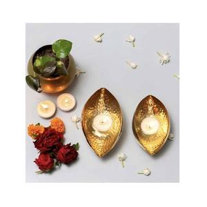 Bougie votive en métal noir doré pur fabriquée à la main d'une seule pièce avec un design et une qualité extra premium à très faible coût - Product Image 5