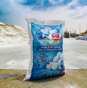 Sel adoucisseur d'eau de qualité industrielle PolSol 25 kg |   Comprimés de NaCl blancs purs à 99,9 % (prix de gros) - Product Image 4