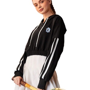 Venta caliente Sudadera con capucha diseño 100% poliéster mujeres Sudadera con capucha en blanco logotipo personalizado liso sudaderas con capucha térmicas para las mujeres - Product Image 1
