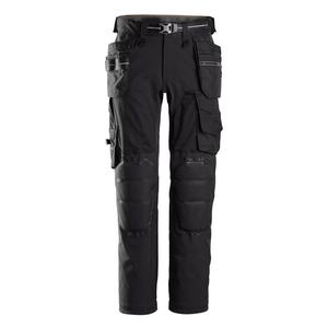 Pantalons de travail décontractés à haute visibilité, vêtements de sécurité réfléchissants avec taille élastique et cordon de serrage, pantalons de travail lavés pour hommes - Product Image 1