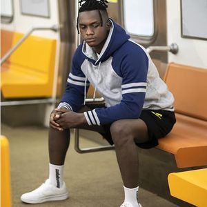 Top tendance hiver sweat à capuche Streetwear vêtements Portrait Hip Hop Rap sweat à capuche doublé polaire 100% coton poche conception coupe régulière - Product Image 3