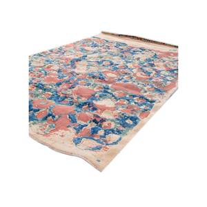 Alfombra de Lana Tejida a Mano con Diseño Abstracto Rojo Naranja 3D para Hogar, Habitación, Dormitorio, Material Viscosa, Técnicas Hechas a Mano Hwl-7009 - Product Image 2