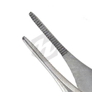 Fórceps de precisión de acero inoxidable 4 3/4 "puntas dentadas pinzas de agarre antideslizantes artesanía Hobby laboratorio uso instrumentos médicos - Product Image 4