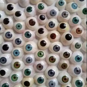 Juego de prótesis oculares naturales humanas realistas de fabricación SS, 100 piezas, soporte personalizado OEM de colores mezclados - Product Image 1