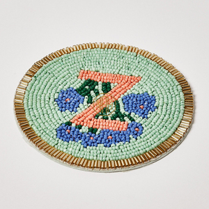 Posavasos de Cuentas de Vidrio de Lujo 2026, Alfombrilla para Bebidas Tejida a Mano con Letras de la A a la Z, para Banquetes y Celebraciones Elegantes - Product Image 4