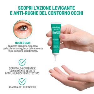 Equilibra Crème Contour des Yeux Lissante Anti-Rides au Collagène Végétal, Phytocollagène, Graine de Citrouille, Vitamine C et B5 pour Femmes Tous Types de Peau - Product Image 5