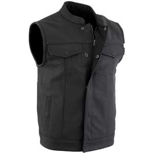 Gilets de moto de course pour hommes, respirants, couleur personnalisée, simili cuir, haute qualité, bouton d'automne pour la mode d'hiver - Product Image 1
