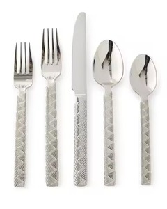 Juego de Cubiertos de Acero Inoxidable con Recubrimiento PVD Negro de Diseño Moderno, Incluye Cuchara para Arroz de Metal con Acabado Pulido Espejo para Regalos - Product Image 6