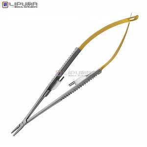 Premium Castroviejo 14cm Chirurgical Micro Verrouillage En Acier Inoxydable Porte-Aiguille Manuel Dentaire Ophtalmique Médic Instruments - Product Image 4